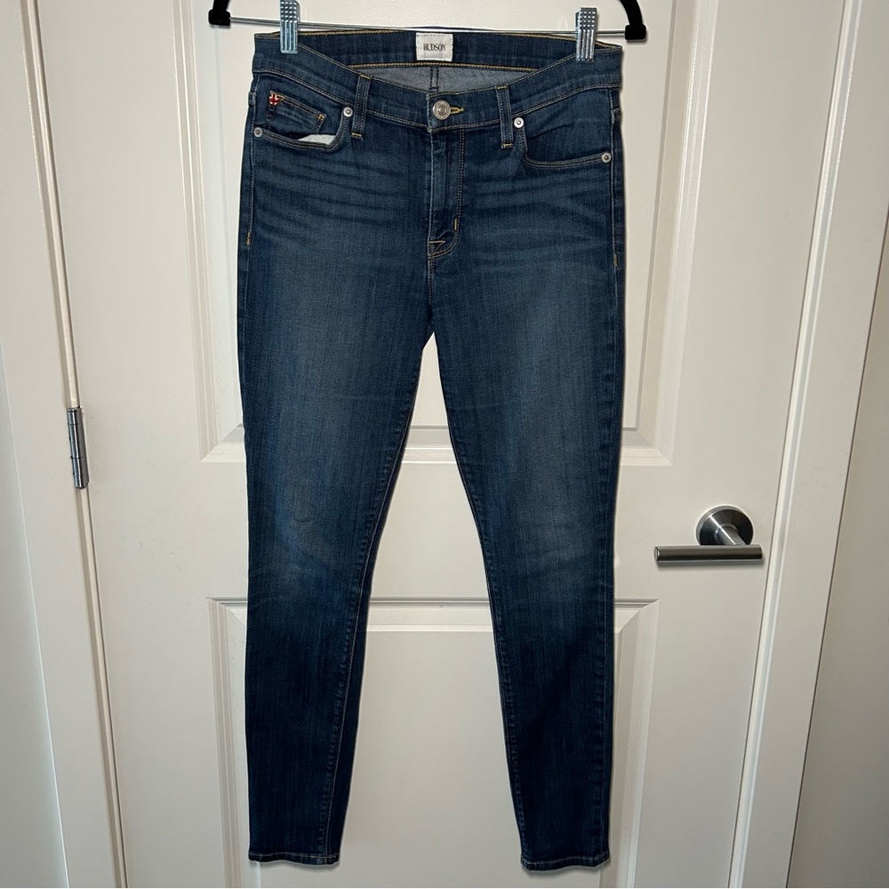 Hudson Jeans Nico Super Skinny Midrise Jean Mid / Dark Wash ‘Vera’ Size 27 - Picture 2 of 15